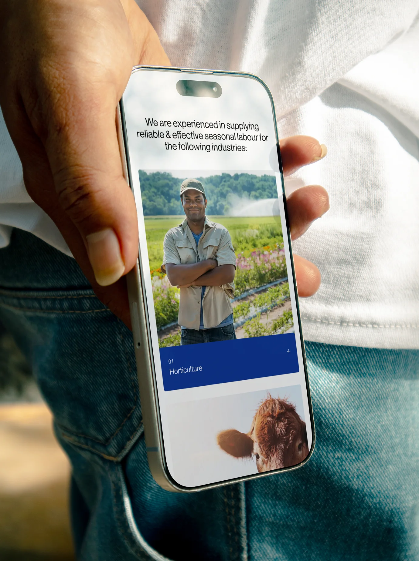 Mobile-first agriculture website helping users quickly access services, product details, contact information, and rural support.