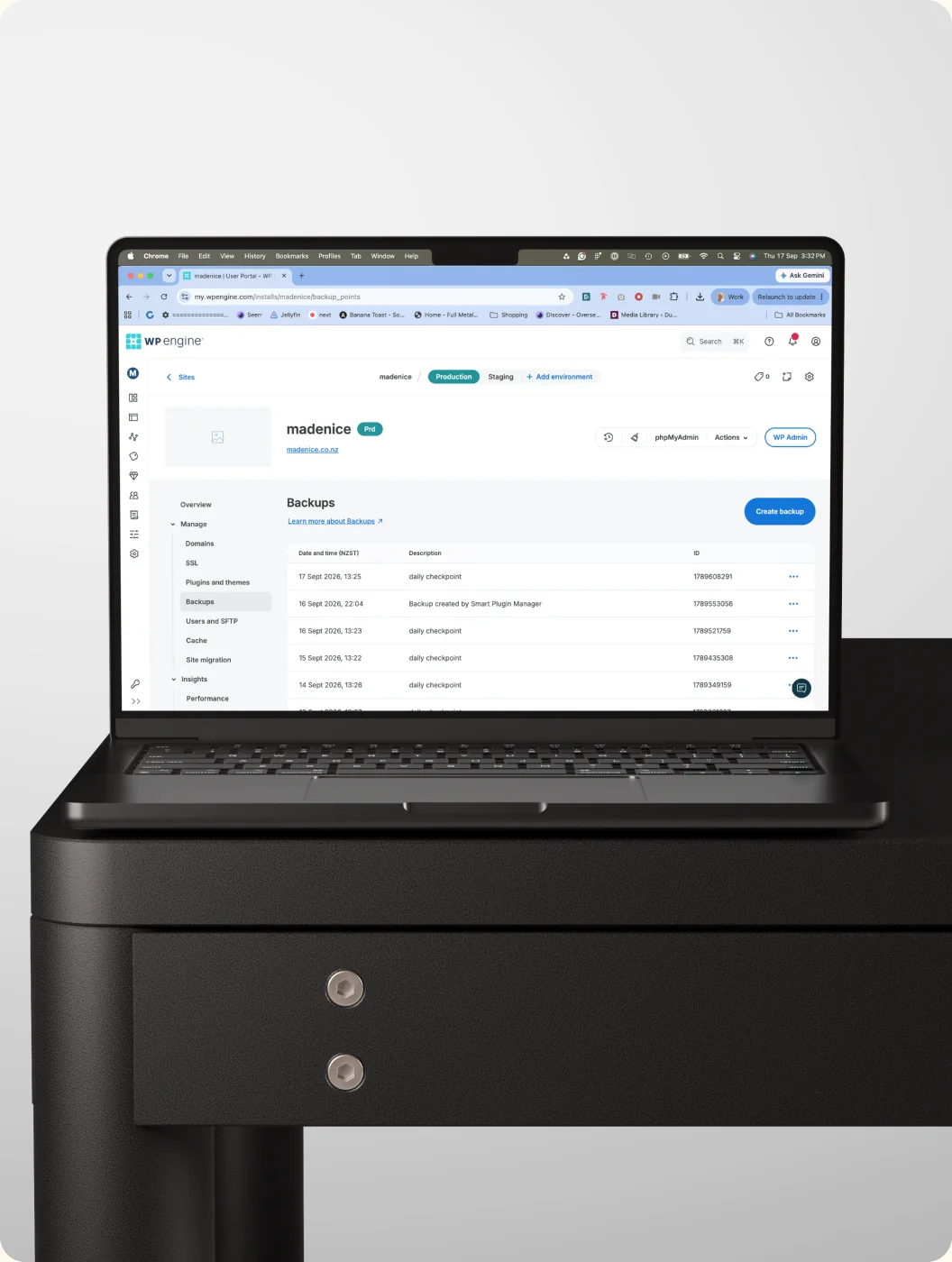 Security and backups