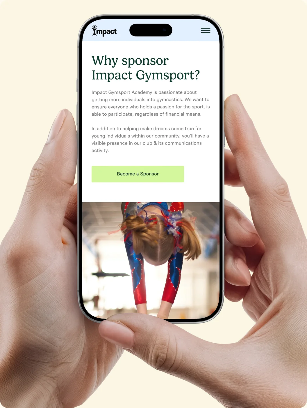 Conversion-focused layout