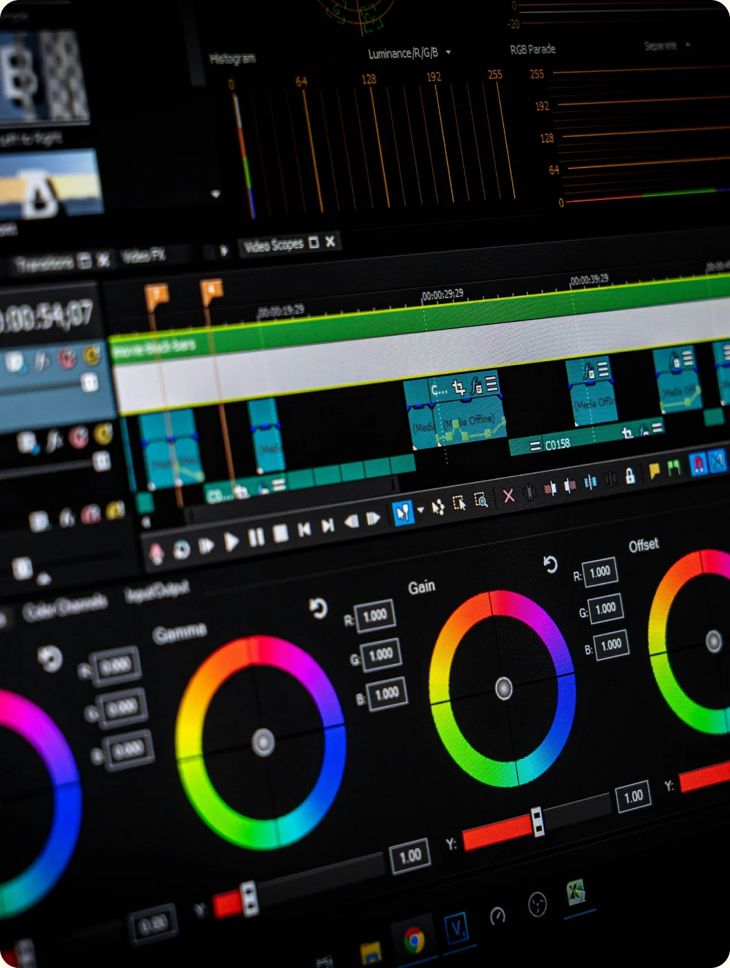 Colour grading
